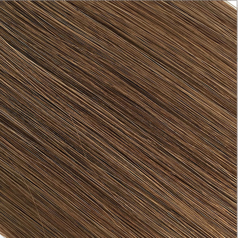 Extensii de par natural Nano-Ring castaniu auriu 8