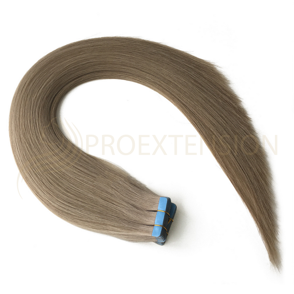 Extensii de par natural Tape-On Blond Cenusiu 14