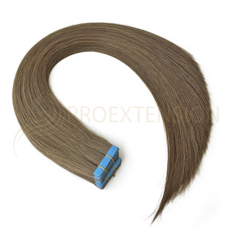 Extensii de par natural Tape-On castaniu 5