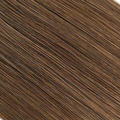 Extensii de par natural Tape-On castaniu 6
