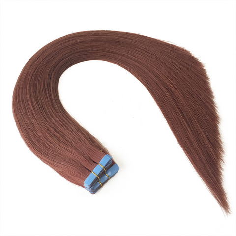 Extensii de par natural Tape-On roscat cupru 33