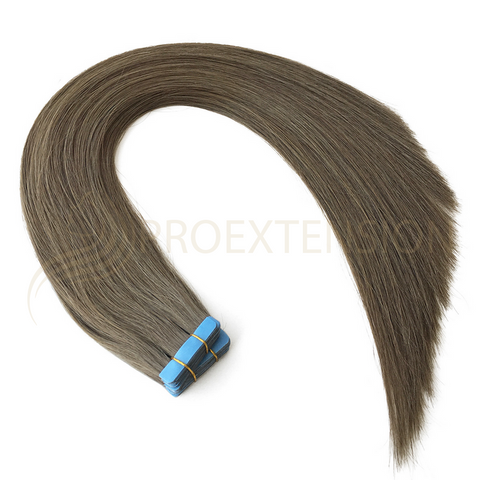 Extensii de par natural Tape-On saten ciocolatiu 4B