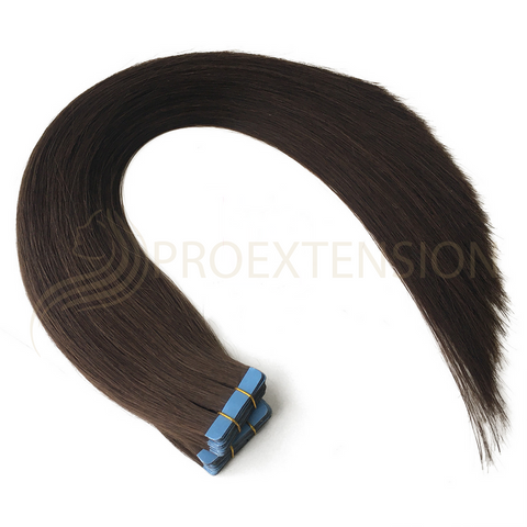 Extensii de par natural Tape-On saten inchis 3