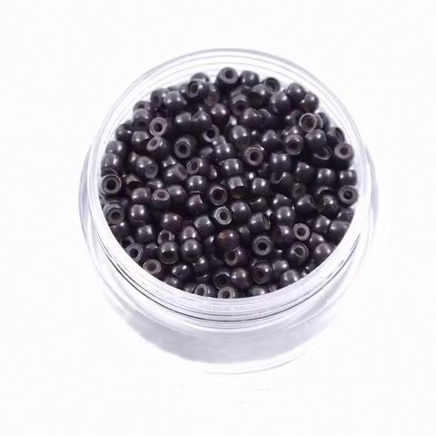 Inele Nano-Ring pentru extensii par 500 buc maro inchis